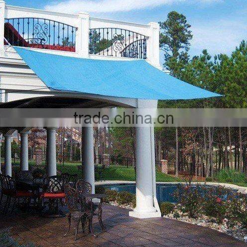 HDPE fabric shade sail (blue)