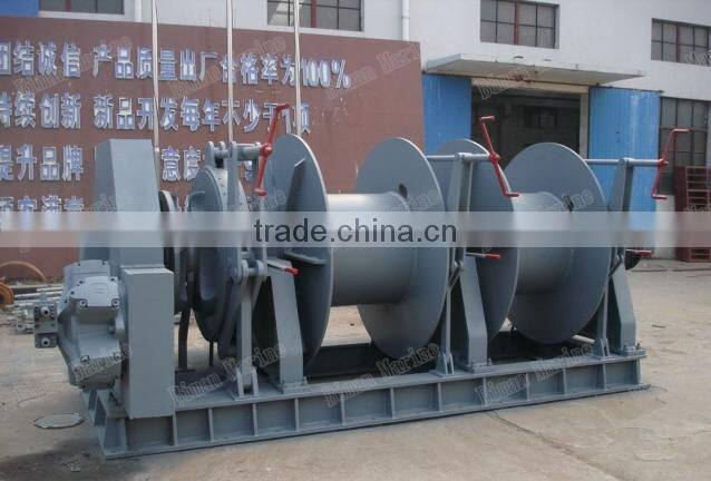 electric and hydraulic marine double drum double wildcat anchor winch