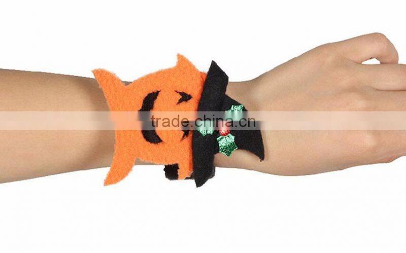 Shrapnel + Flannel San Wristband with Bat Pumpkin Ghost for Halloween Party School Kids Gift