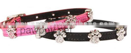 Genuine Real Leather Slide letter Dog collar PP-064