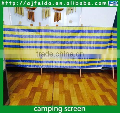 FD-163312PE Stripes beach Wind break For Camping Outdoor Use