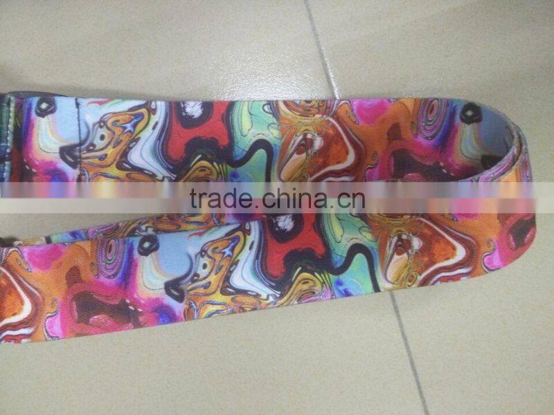 SGS 50*2mm heat transfer flame ukulel belt / guitar strap
