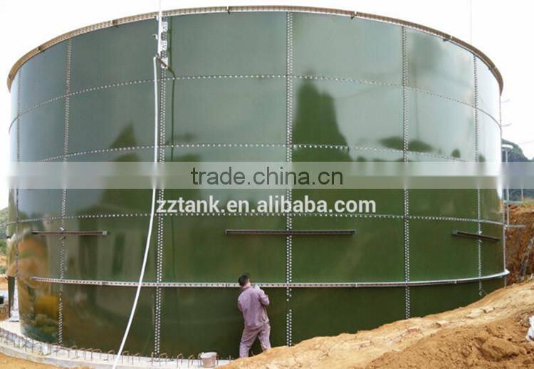 anti-acid / anti alkali glass fused to steel tank for wastewater treatment
