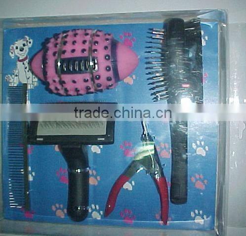 Pet Grooming supply pet comb lint brush set