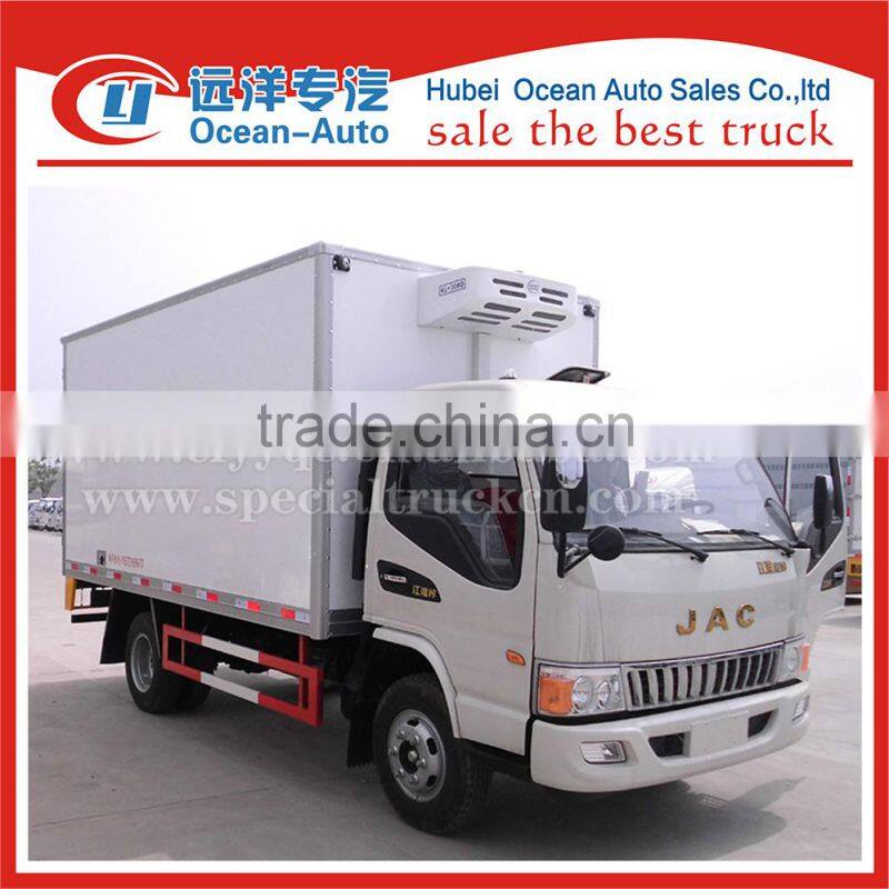 JAC mini 3ton refrigerated van truck for sale