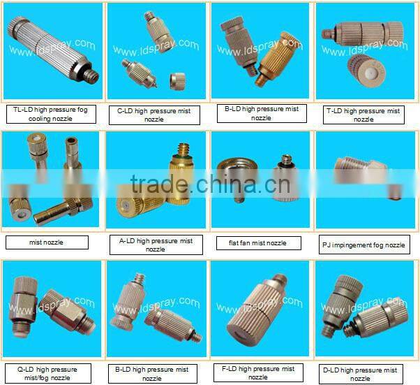 high pressure ss water atomizer nozzles