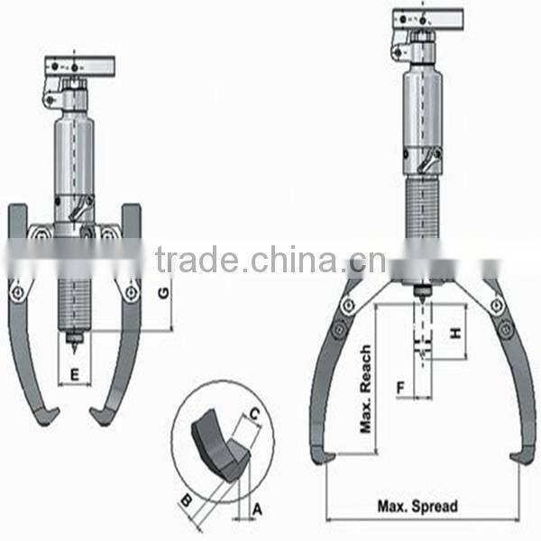 Separable Hydraulic Bearing Puller HHL-10F