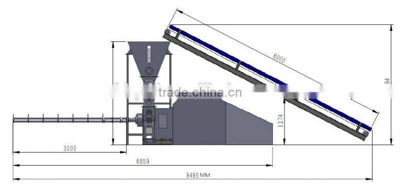 high production capacity palm fiber briquette making machine KJY-1000 with stable delivery time made in China