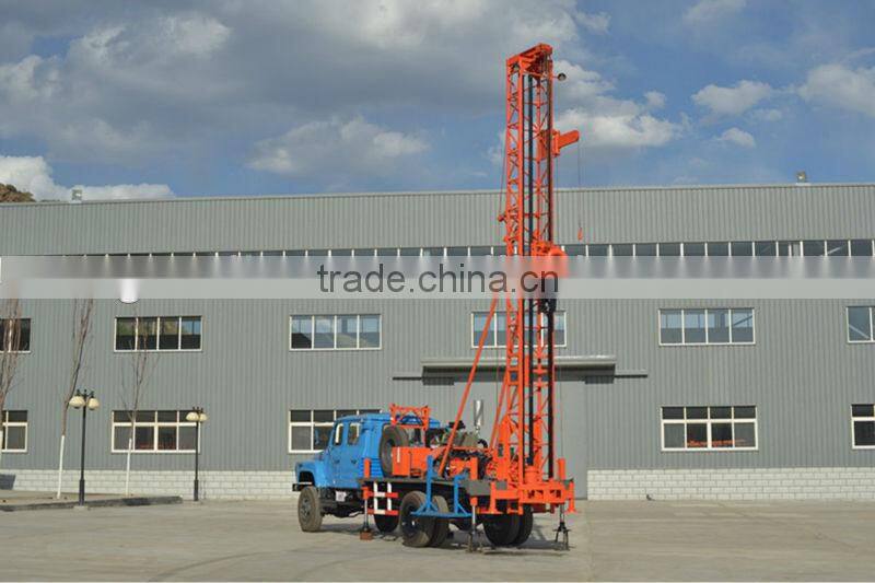Power head type china trailer used drilling rig with normal-reverse circulation