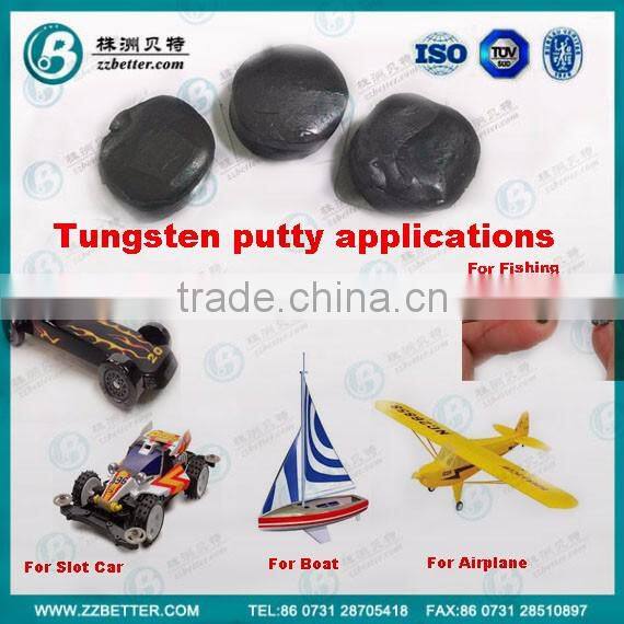 blown/ black/green color tungsten putty
