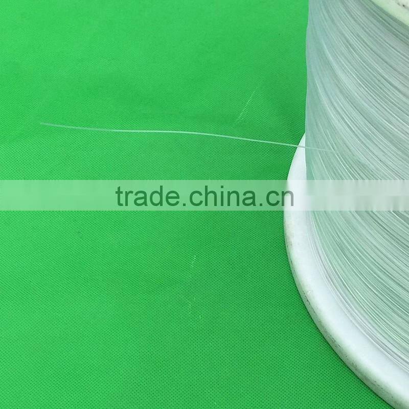 0.5mm 100% polyester monofilament yarn for nylon zipper slider with high strength