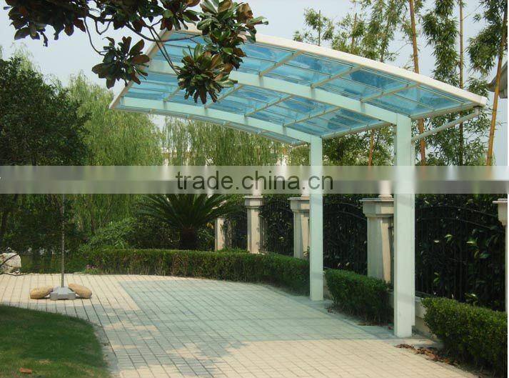 steel structure polycarbonate hollow coated car shed/canopy/garage NEW!!!