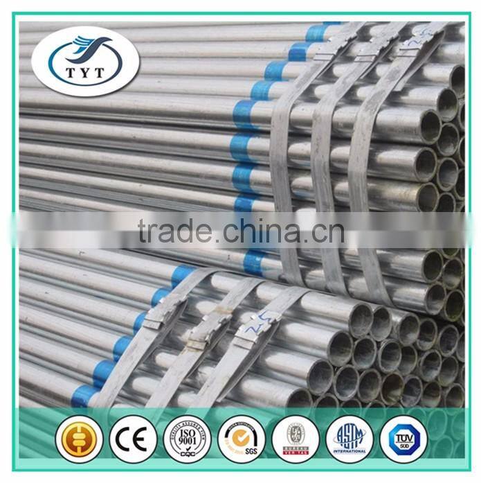 Precision En 10255 S195t Erw Hot Dip Galvanized Steel Pipe