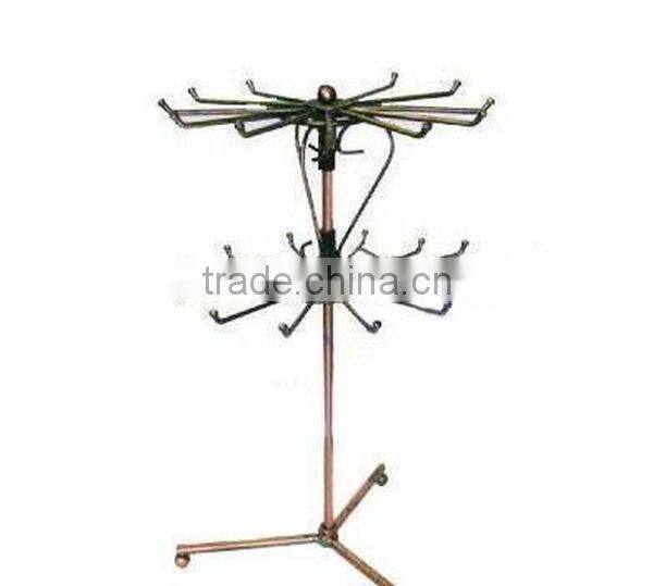Customized metal rotating necklace display rack