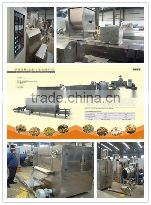 high quality breakfast cereals extuder,breakfast cereals machine