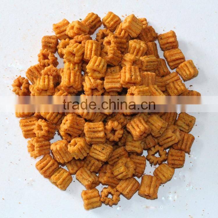 2015 Hot Sales New Stainless Steel Fully Automatic Fried Puffed Food Production Line