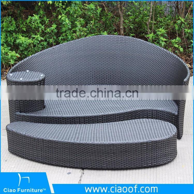 Contemporary outdoor furniture coastal rattan sunbed