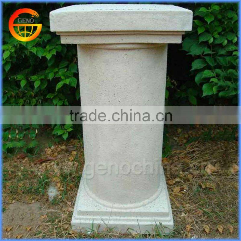 New designs fiberstone flower stand round column
