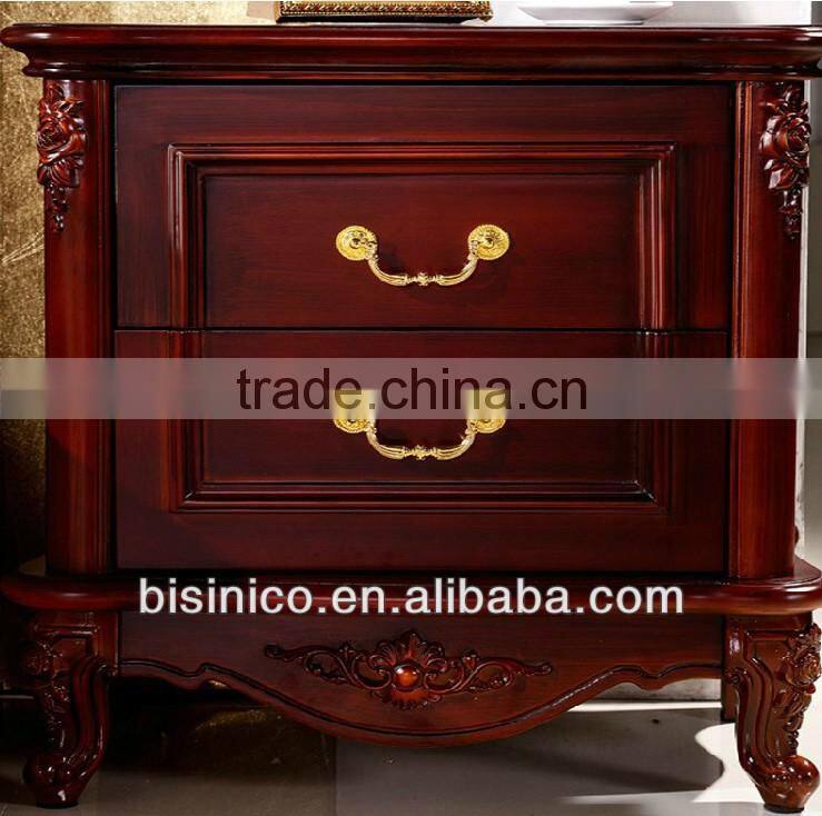 Luxury French style hand carved wooden living room double bed