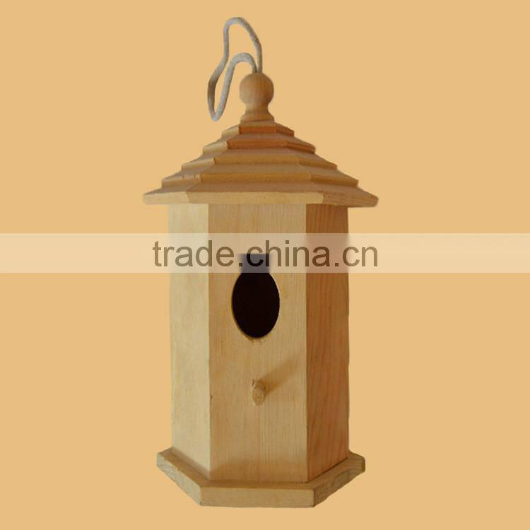 desktop decorative small wooden bird houses nest