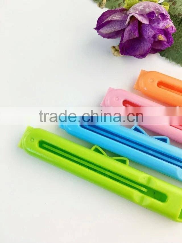9cm length cheap price plastic bag seal clip/food bag clips/plastic bag clips/bag strap clip/bag clips chips