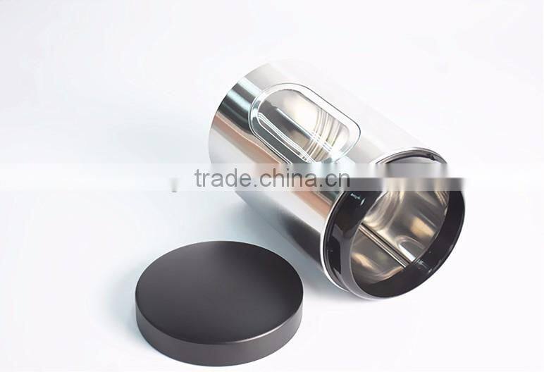 2017 New Different Colors Stainless Steel Canister Set For Tea,Coffee