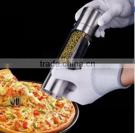 CY181 Multifunctional Manual Stainless Steel Pepper Mill With Two Storage Container peper grinder