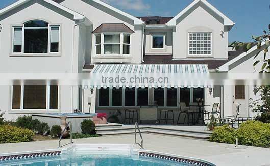 All weather retractable full cassetted Aluminium retractable awnings parts