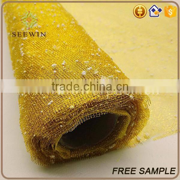hotsale bright-coloured flower packing paper nylon mesh