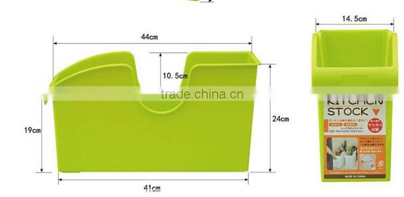 Wholesale Stock Antiskid Bathroom Kitchen Plastic Storage Box