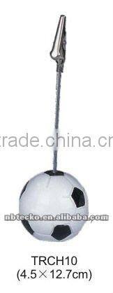 Promotional football shape memo clip football name holder