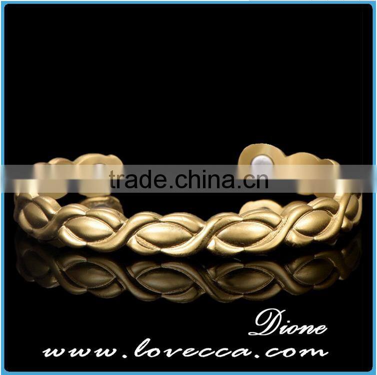 Hot selling in stock Pure arthritis copper bangle magnetic bracelet