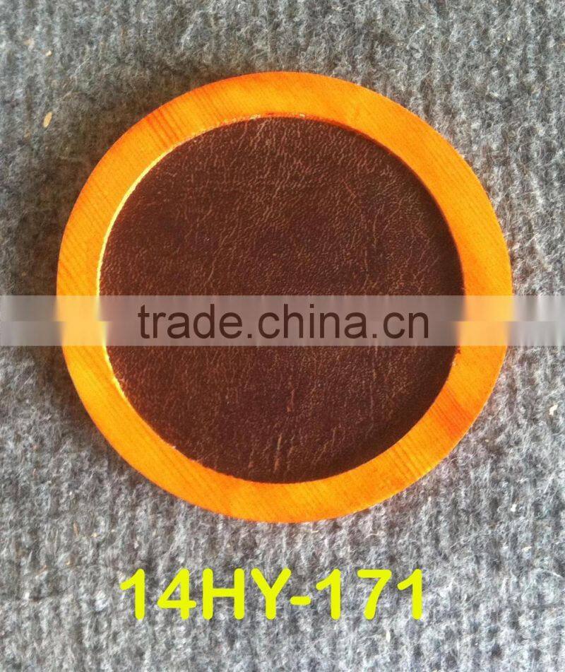 custom handmade round wooden coaster set on sale