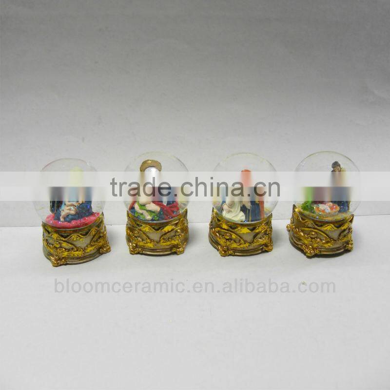 Hotsale resin religious ball crystal water ball
