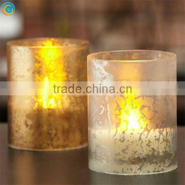 pipe for glass candle holder