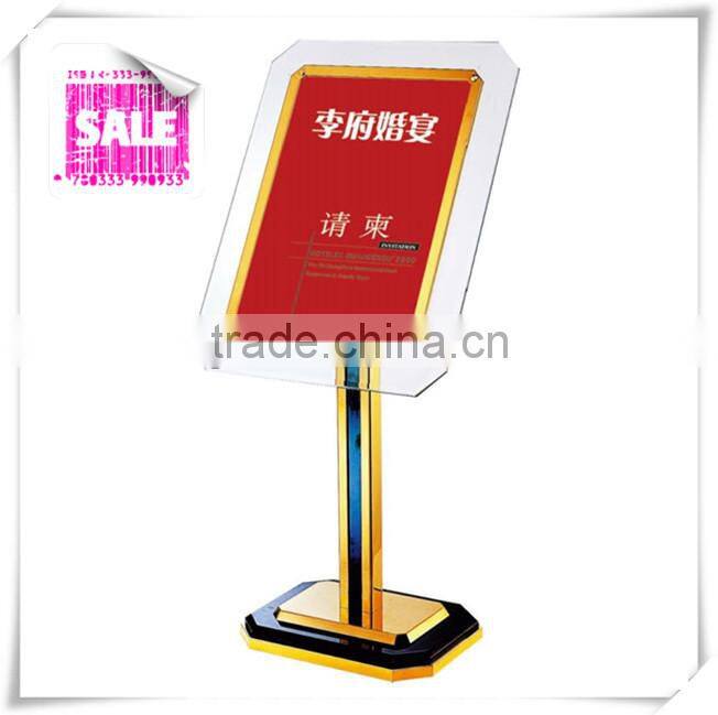 European style advertising freestanding sign stand/ hotel lobby signboard/ Shop signboard/ poster frame/ banners/ signs P-4