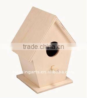 fashion painted handmade wooden birdhouse,wooden craft