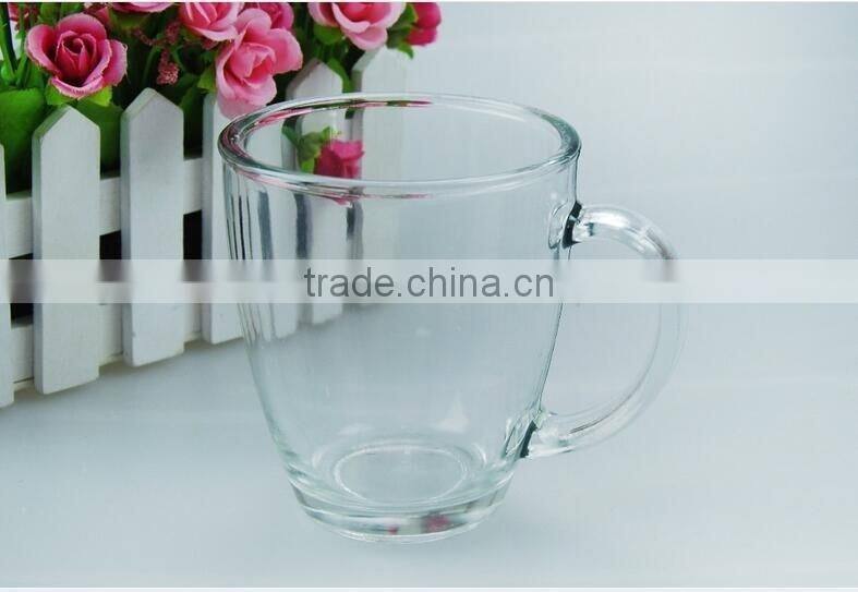 promotional gifts 11oz beer mug glass with handle with OEM