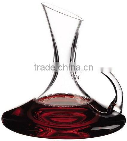 oblique mouth glass decanter