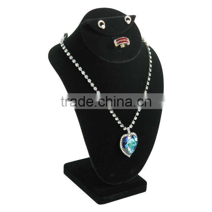 Delicate woden bust jewelry display