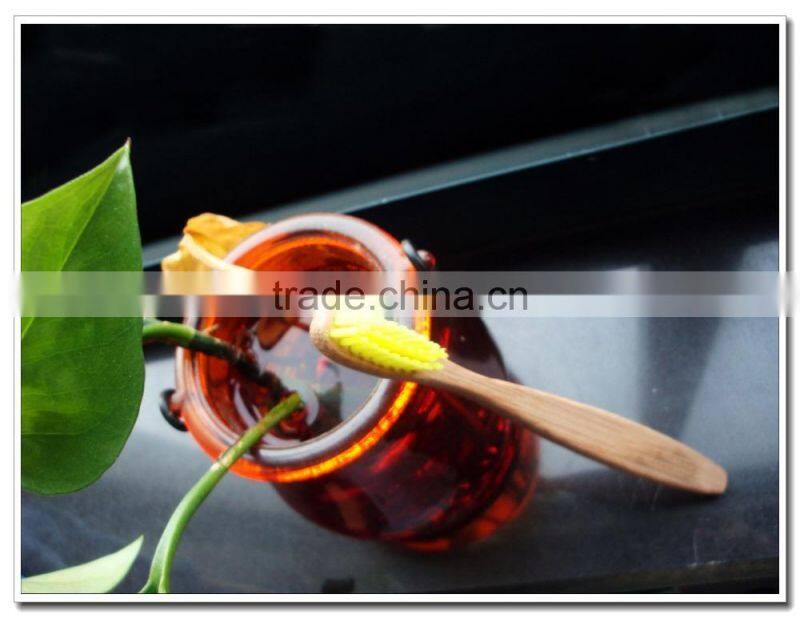 NEW STYLE oval soft bristle bamboo toothbrush for kids and adults