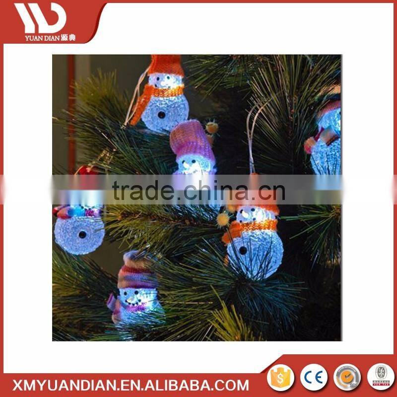 Wholesale Resin Craft Supplies Snowman Ornaments Christmas Outdoor Led String Lights
