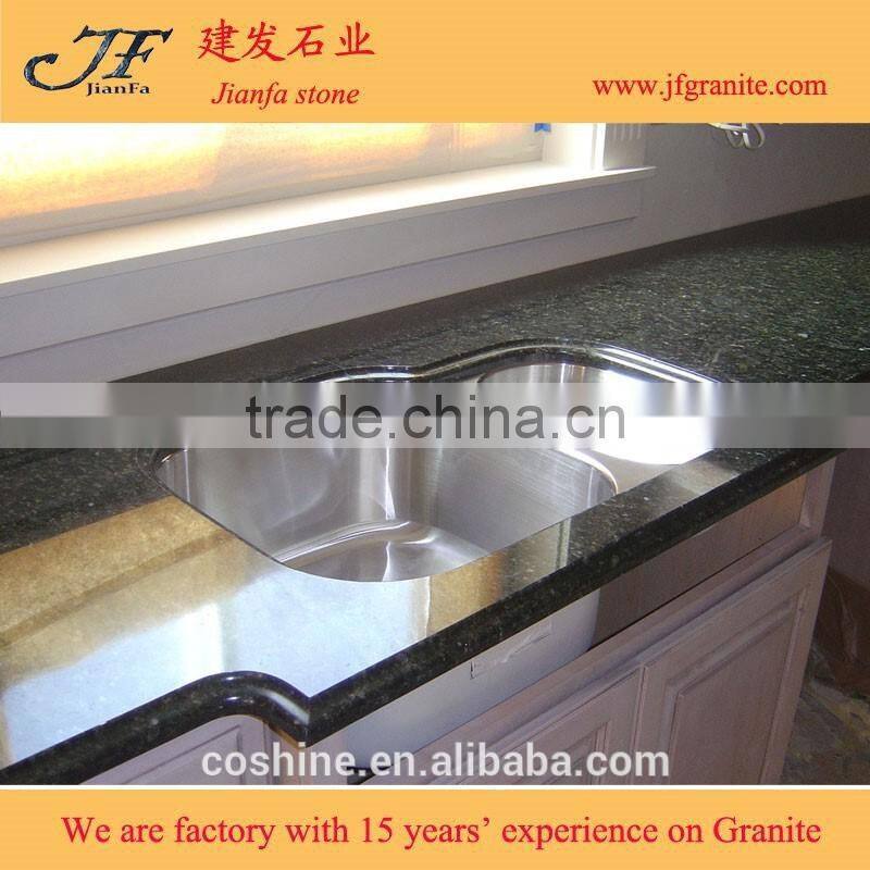 Uba Tuba Granite Countertop And Double Bowl Sink