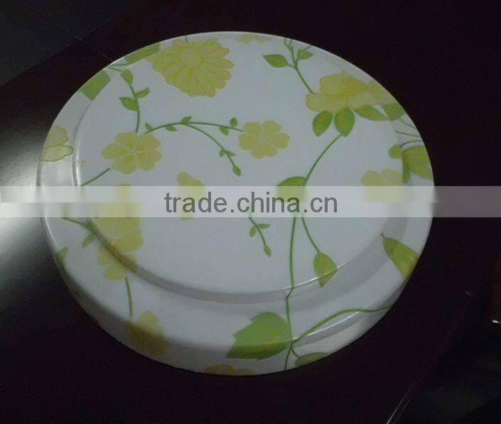 Customized plastic vacuum forming blister lampshade with printing