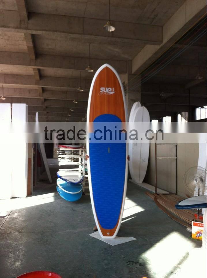 SUP paddle board,wooden color sup paddle board,sup board,stand up paddle board,epoxy paddle board (XY-WSB05)