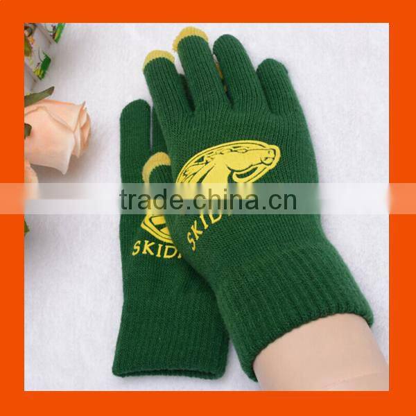 iPad Screen Touch Smart Gloves With Rubber Logo