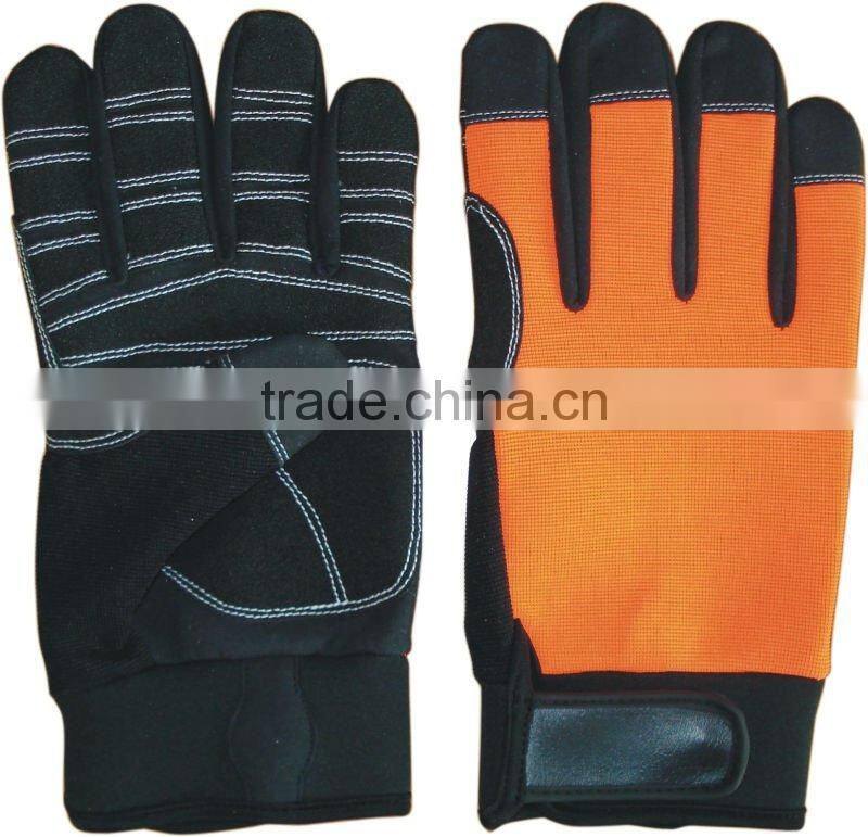Highly abrasion resistant safety mechanic sport gloves ZM894-H