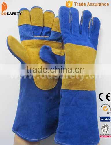 DDSAFETY 2017 Hot Sale Cheap Welder Leather Glove Safety Equipment