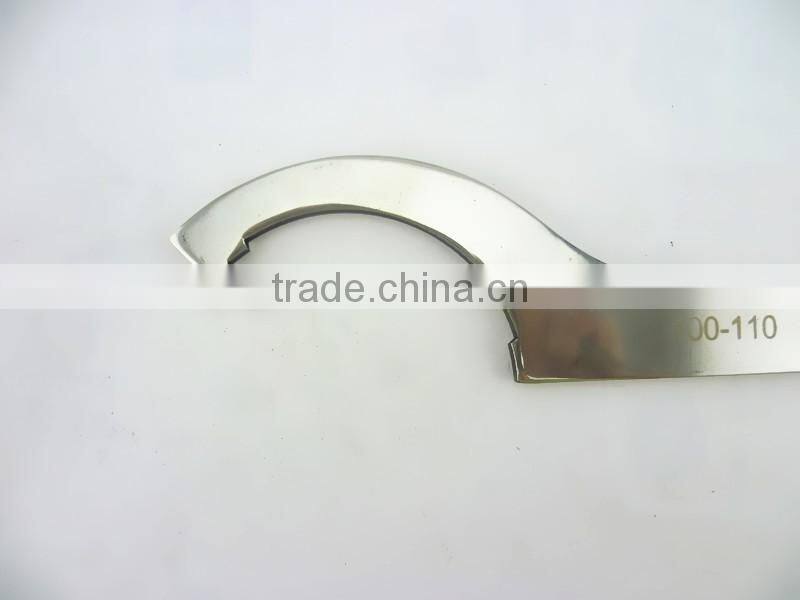 High quality stainless steel hand tool open wrench hook wrench