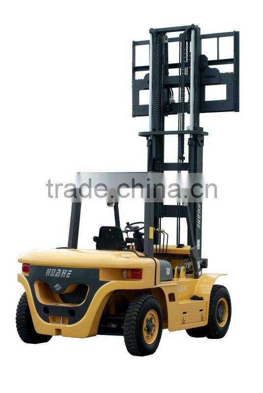 7T Huahe diesel forklit truck mast 6 meter with Perkins engine sale in south africa
